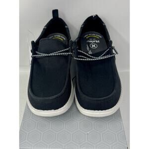 NIB Men's US 10.5 Hurley Laguna BLACK Casual Shoes W/ Memory Foam Lightweight